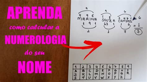 Aprenda Como Calcular A Numerologia Do Seu Nome YouTube