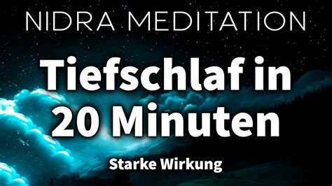 In Wenigen Minuten Tief Und Fest Schlafen NIDRA MEDITATION