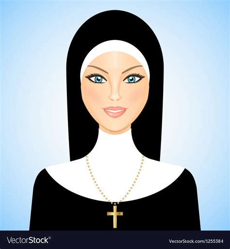 Nun Royalty Free Vector Image - VectorStock