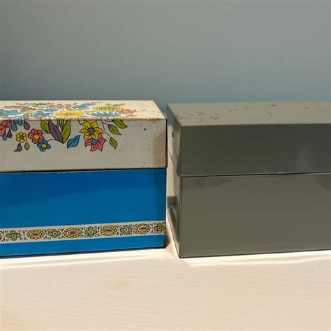 Index Card Box Etsy