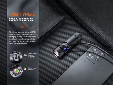 Fenix E18R V2 Rechargeable Mini Compact KeyChain LED Torch Light in ...