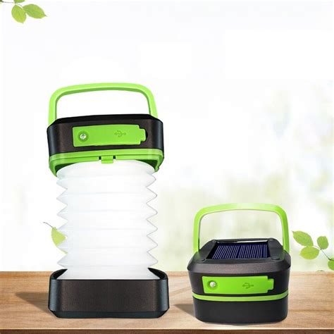 Solar Lantern Collapsible LED Camping Lantern Rechargeable Solar