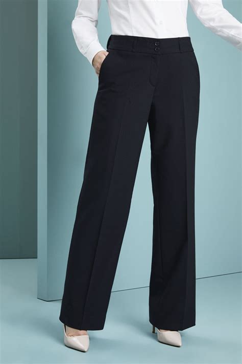 Qualitas Polywool Straight Leg Trousers Business Simon Jersey