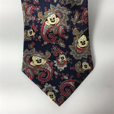 Disney Accessories Balancine The Tie Works Vtg Blue Paisley Hidden