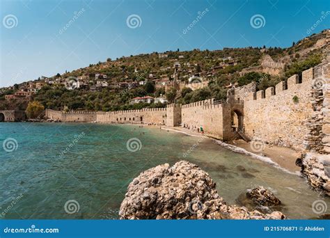 Old City On Coast Line Alanya Stock Image Image Of Coastline Town