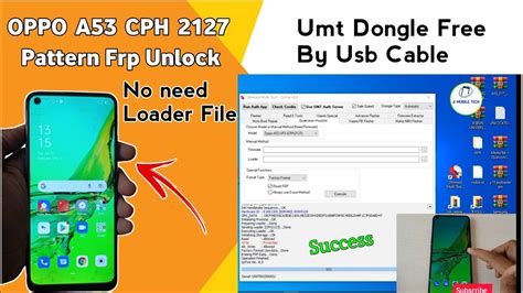 Oppo A53 CPH2127 Unlock Pattern Frp By Umt Dongle A53 Unlock Password