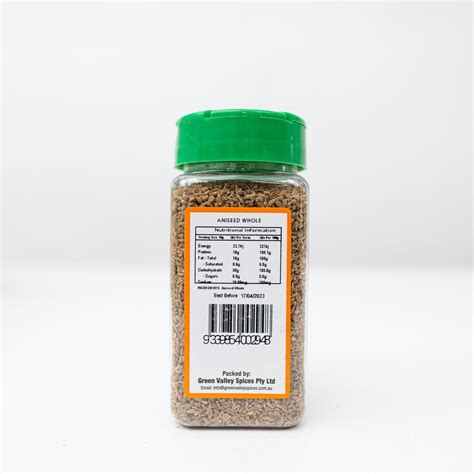 Shaker Jar Aniseed Whole Green Valley Spices Online Store