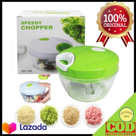 Mini Speedy Chopper Blender Tarik Manual Pemotong Pencacah