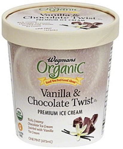 Wegmans Premium Vanilla And Chocolate Twist Ice Cream 1 Pt Nutrition