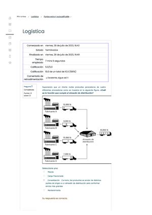 Examen Semana 4 Logistica Studocu