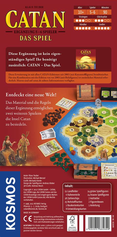 CATAN Ergänzung 5 6 Spieler ab 13 28 Preisvergleich bei idealo de