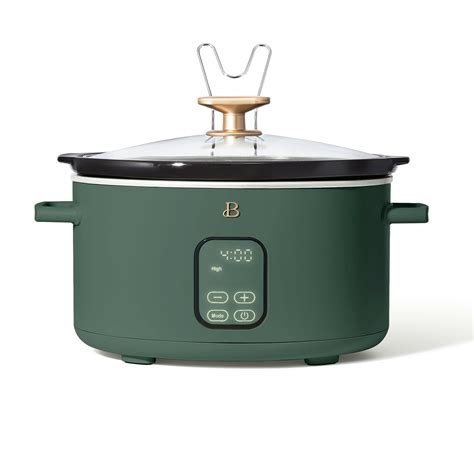 Beautiful Qt Programmable Slow Cooker Thyme Green By Drew Barrymore