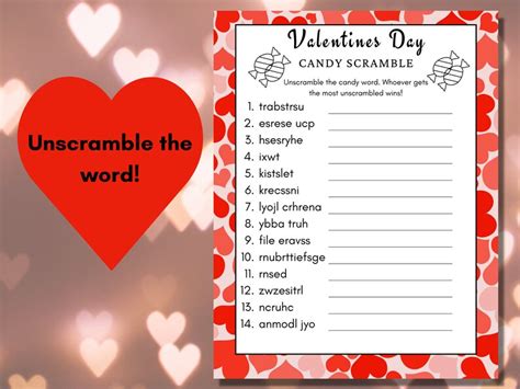 Valentines Game Bundle Valentines Day Party Games Fun Etsy