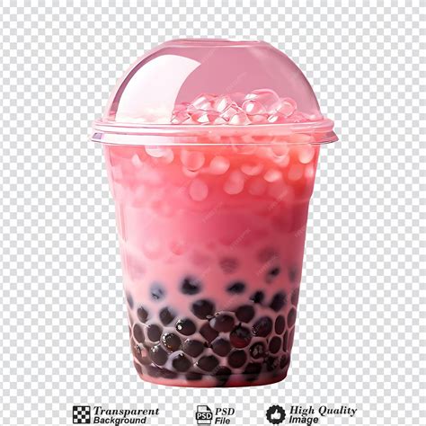 Premium Psd Bubble Tea Bubble Tea Bubble Tea A Cup Of Bubble Tea Pink