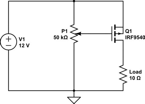 Power Supply Current Limiting Using P CH MOSFET Electrical