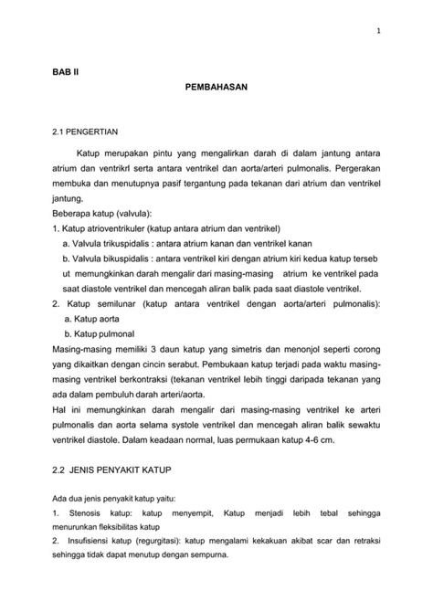 Makalah Penyakit Katup Jantung PDF