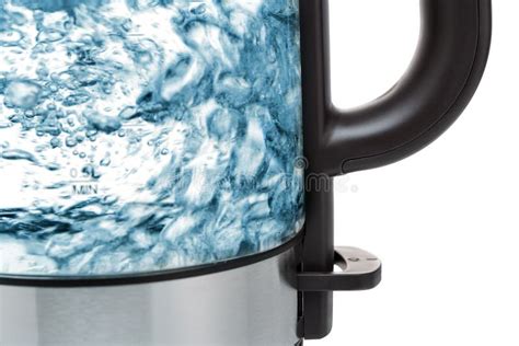 Part Of A Close Up Electric Glass Kettle For Boiling Water For Hot