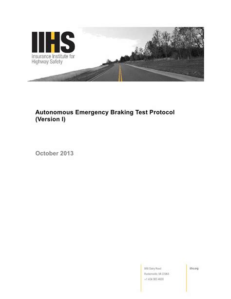 (PDF) Autonomous emergency braking test protocol · autonomous emergency ...