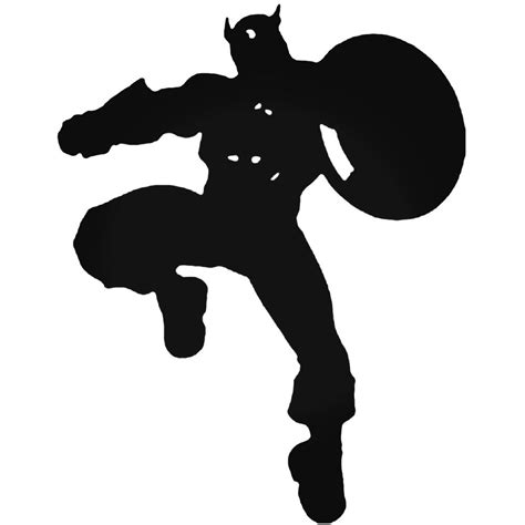 Captain America Silhouette Vector At Collection Of