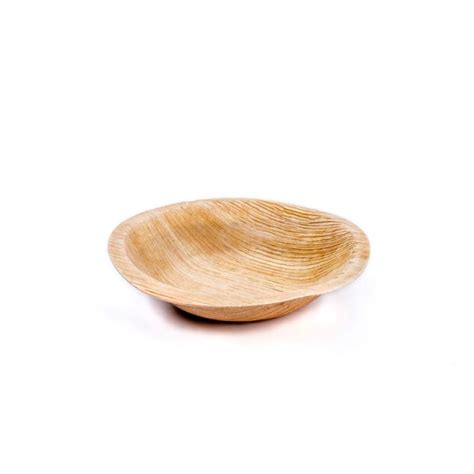 Biodegradable Round Palm Leaf Bowl Cm Natural Enviropack