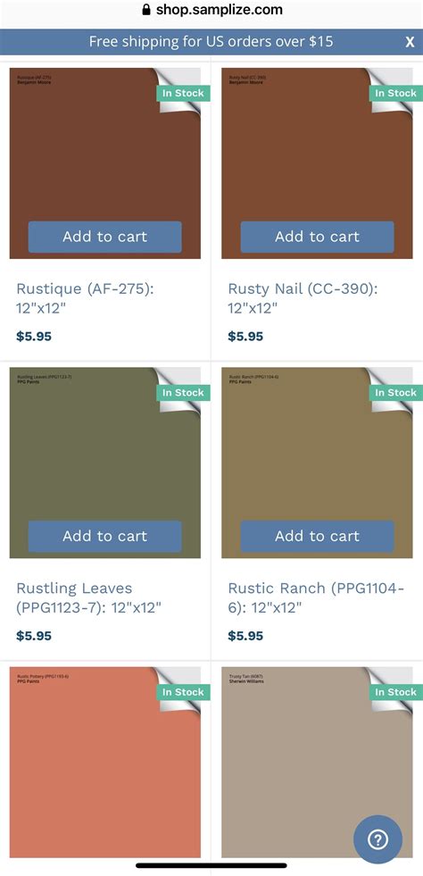 Rusty Nail - PPG Paint Color Chart