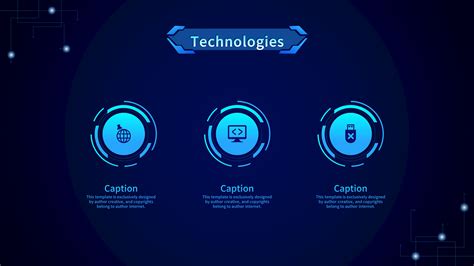 Blue Technology Atmosphere Blockchain Ppt Template Google Slide And