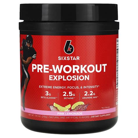 Six Star Pre Workout PreWorkout Explosion Pre Workout Powder For Men