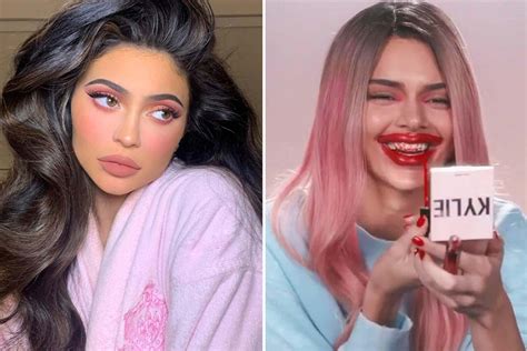 Kendall Jenner Brutally Mocks Sister Kylies Plump Pout By Smearing