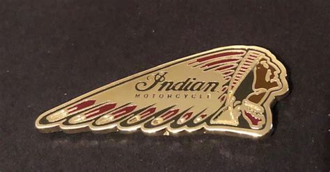 Vintage Indian Motorcycle Lapel Pin Indian Motorcycle Badge Etsy