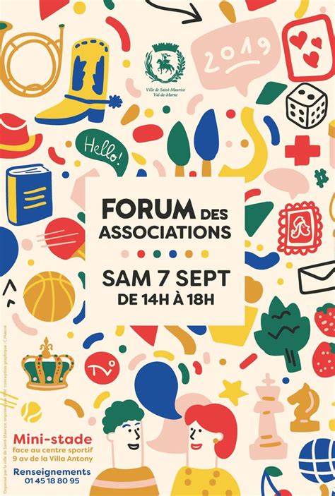 Forum Des Associations 2019 Ecole Graphisme Posters Conception