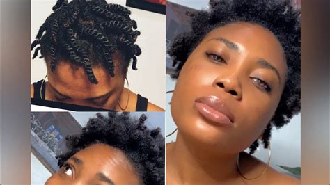 Twist Out On 4c Short Natural Hair Styling My Twa Ft Shea Moisture Curl Enhancing Smoothie