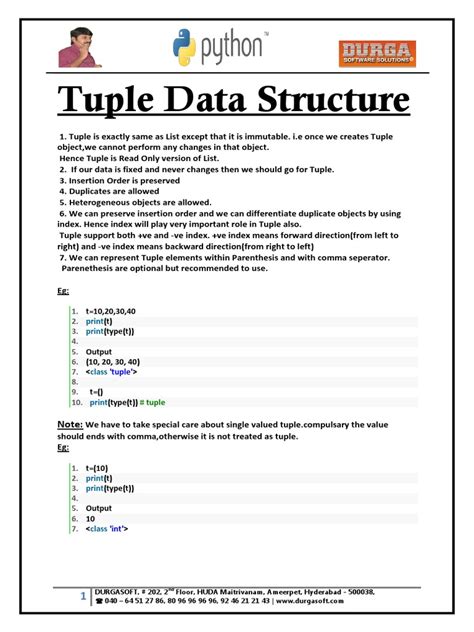 Tuple Data Structure | PDF | Bracket | Computer Data