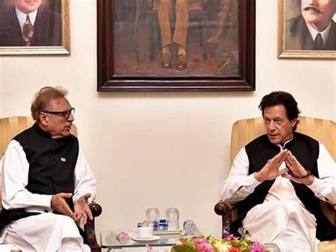 Dissolution Of Assemblies President Alvi To Meet Imran Khan In Lahore