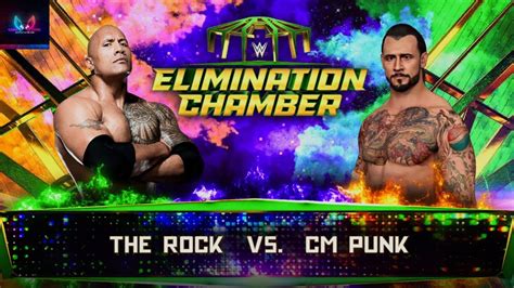 PS5 WWE 2K23 The Rock Vs CM Punk Elimination Chamber 4K 60FPS