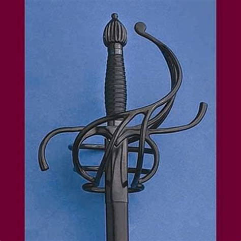 Swept Hilt Rapier Black Basket Windlass Steelcrafts