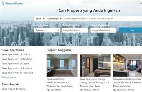 Cari Hunian Di Jakarta Lewat Properti1 Situs Jual Rumah Gratis