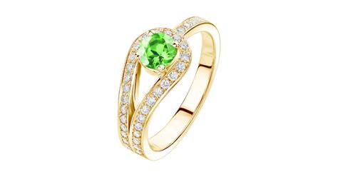 Bague Or Jaune Tsavorite Romy Gemmyo