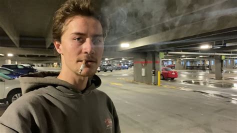 Smoking A Cigarette In A Parking Deck On A Rainy Day Youtube