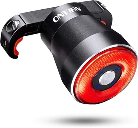 Onvian Smart Bike Tail Light Auto On Off USB Rechargeable Ultra Bright