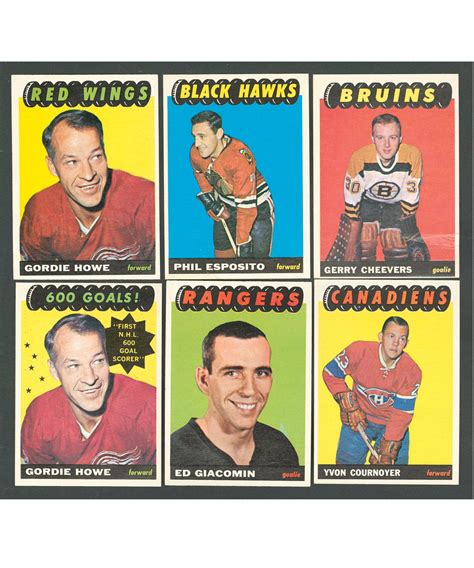 Lot Detail 1965 66 Topps Hockey Complete 128 Card Set
