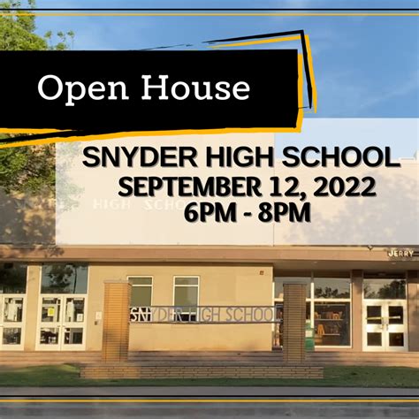 Youre Invited Snyder High School