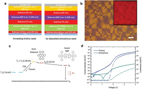 Highly Crystalline Rubrene Light‐emitting Diodes With Epitaxial Growth