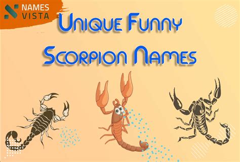 410+ Unique & Funny Scorpion Names