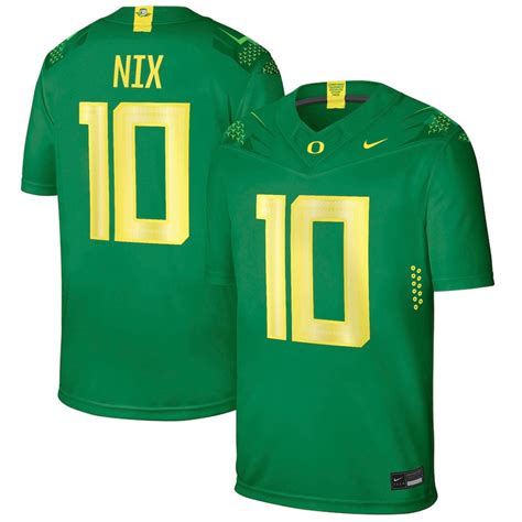 Bo Nix Oregon Ducks Green Jersey All Stitched Vgear