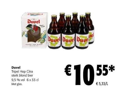 Duvel Tripel Hop Citra Sterk Blond Bier Promotie Bij Colruyt