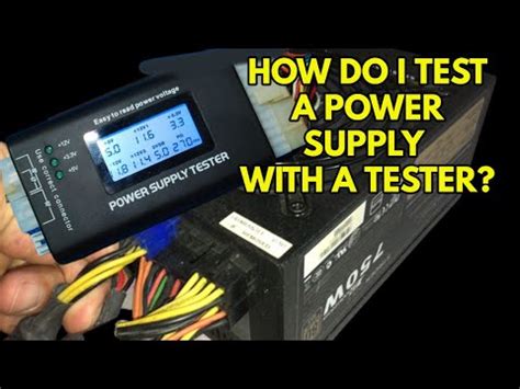 How Do I Test A Power Supply With A Tester YouTube