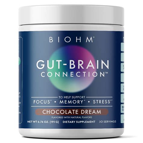 Biohm Gut Brain Connection Health Powder Probiotics 7 4 Oz 30