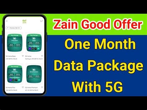 Zain New 5G Internet Packages For 1 Month Zain Data Packages Zain