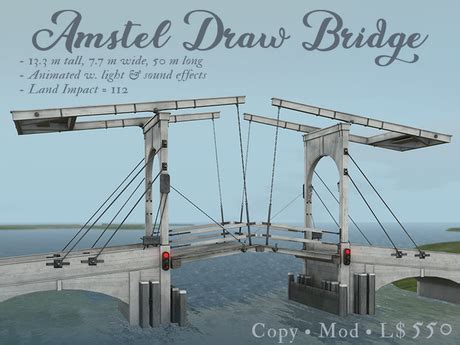 Second Life Marketplace - Amstel Draw Bridge