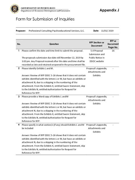 Fillable Online Form For Submission Of Inquiries Fax Email Print